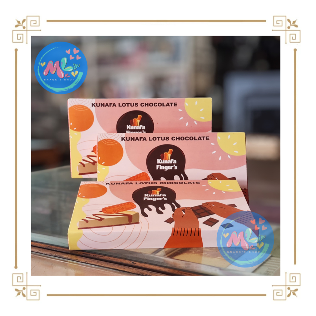 

{READY} LOTUS FLAVOUR Kunafa Fingers Chocolate Bar coklat dubai