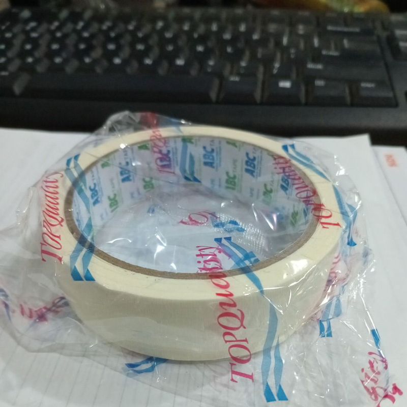 

LAKBAN / ISOLASI KERTAS MERK ABC 24mmx15meter / SATUAN