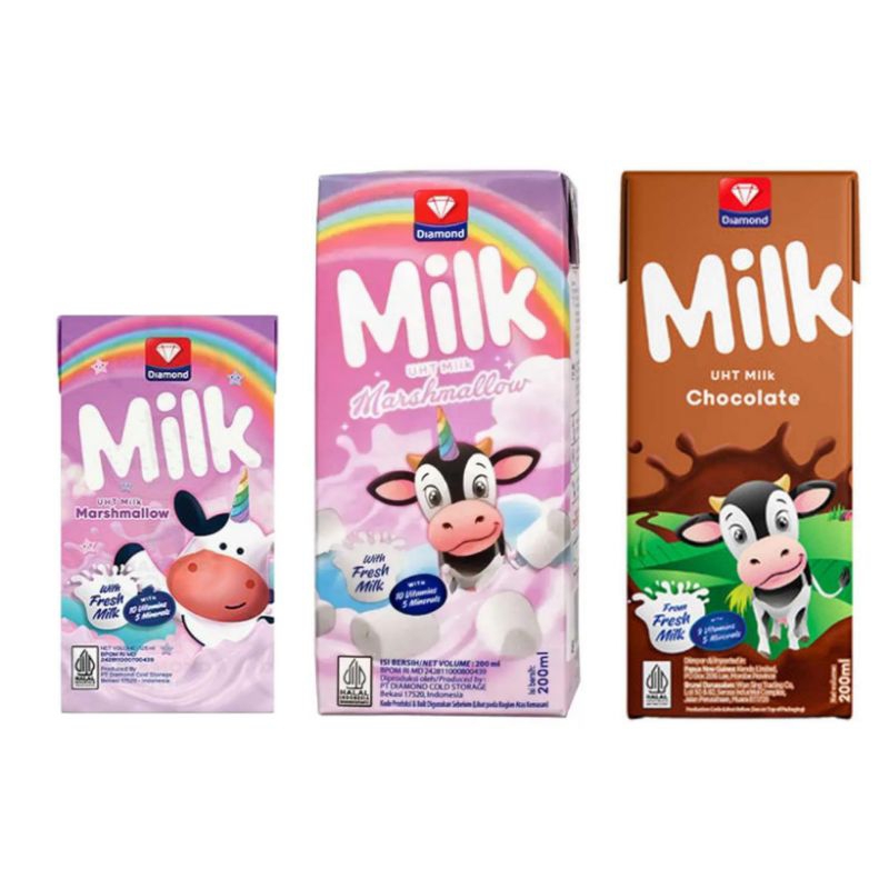 

Diamond milk UHT chocolate marshmallow kids