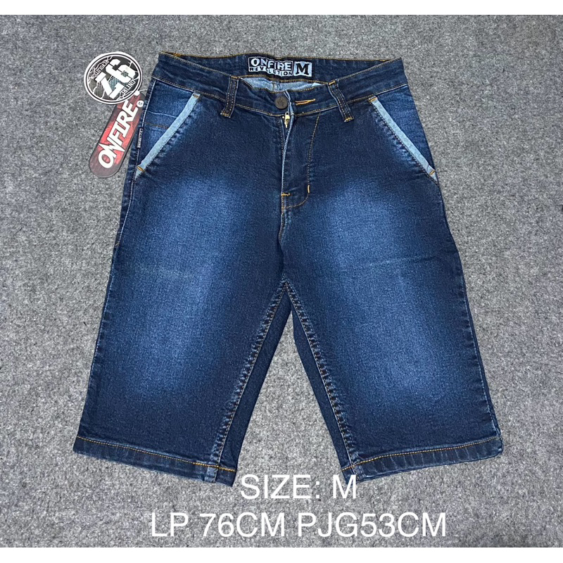 (010)CELANA JEANS PENDEK PRIA ONFIRE ORIGINAL