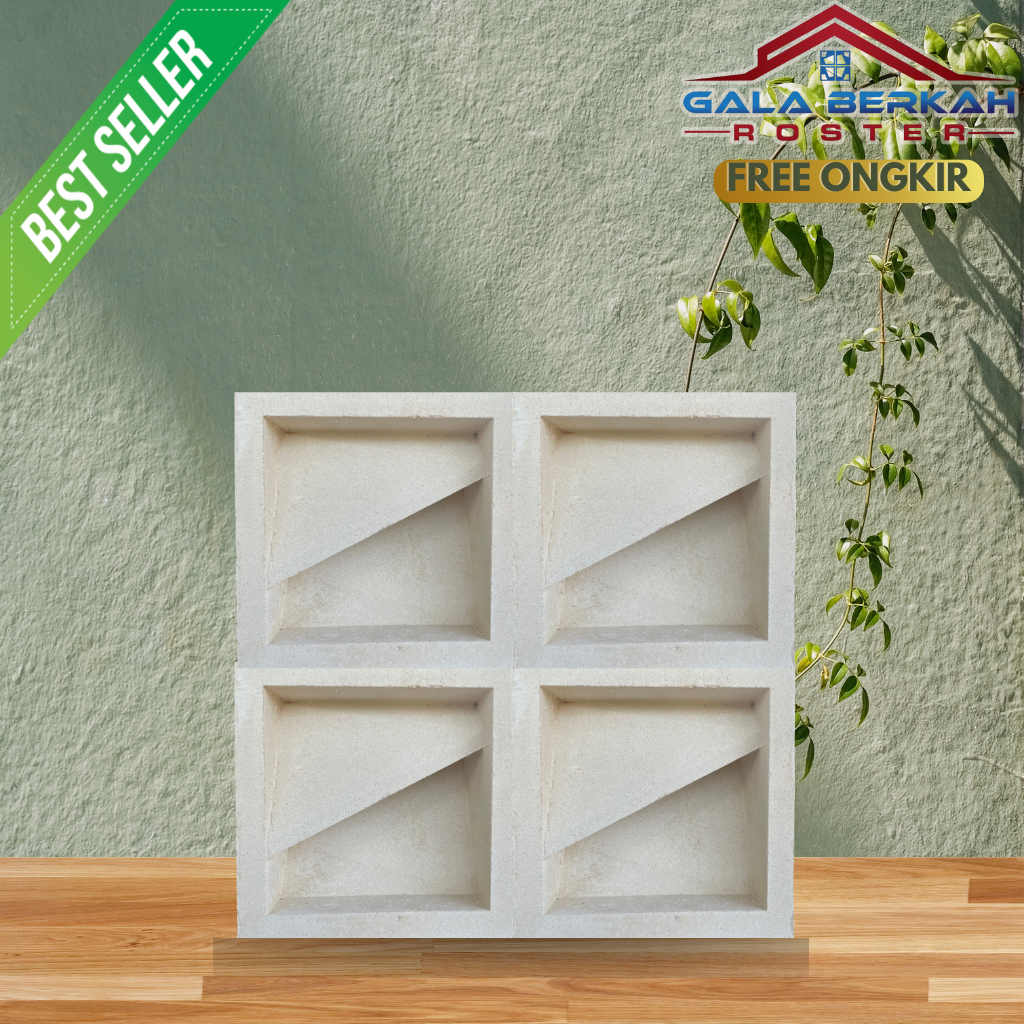 ROSTER BETON MINIMALIS, Loster Beton Minimalis, Lubang Angin, Ventilasi Udara, Pagar Rumah, Sekat Ba