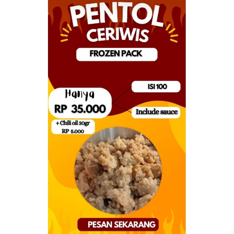 

Pentol Ceriwis 100pcs