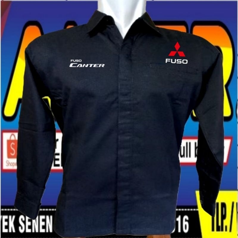 kantong 1 kemeja Fuso canter baju Fuso canter seragam Fuso canter Pdh Fuso canter Pdh kerja Fuso can