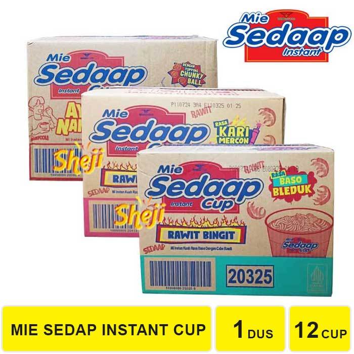 

1 DUS ISI 12 PCS MI SEDAP CUP
