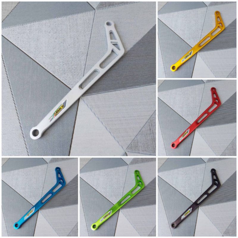 Pangkon L Knalpot Coak New Panjang 24cm Breket Dudukan Knalpot L Coak Panjang 24cm Alumunium CNC