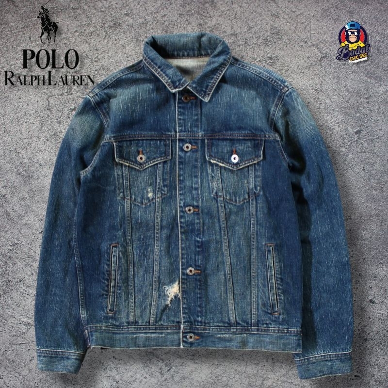 Jaket Trucker  Polo Jeans by ralph lauren Denim/jeans Ripped Patch