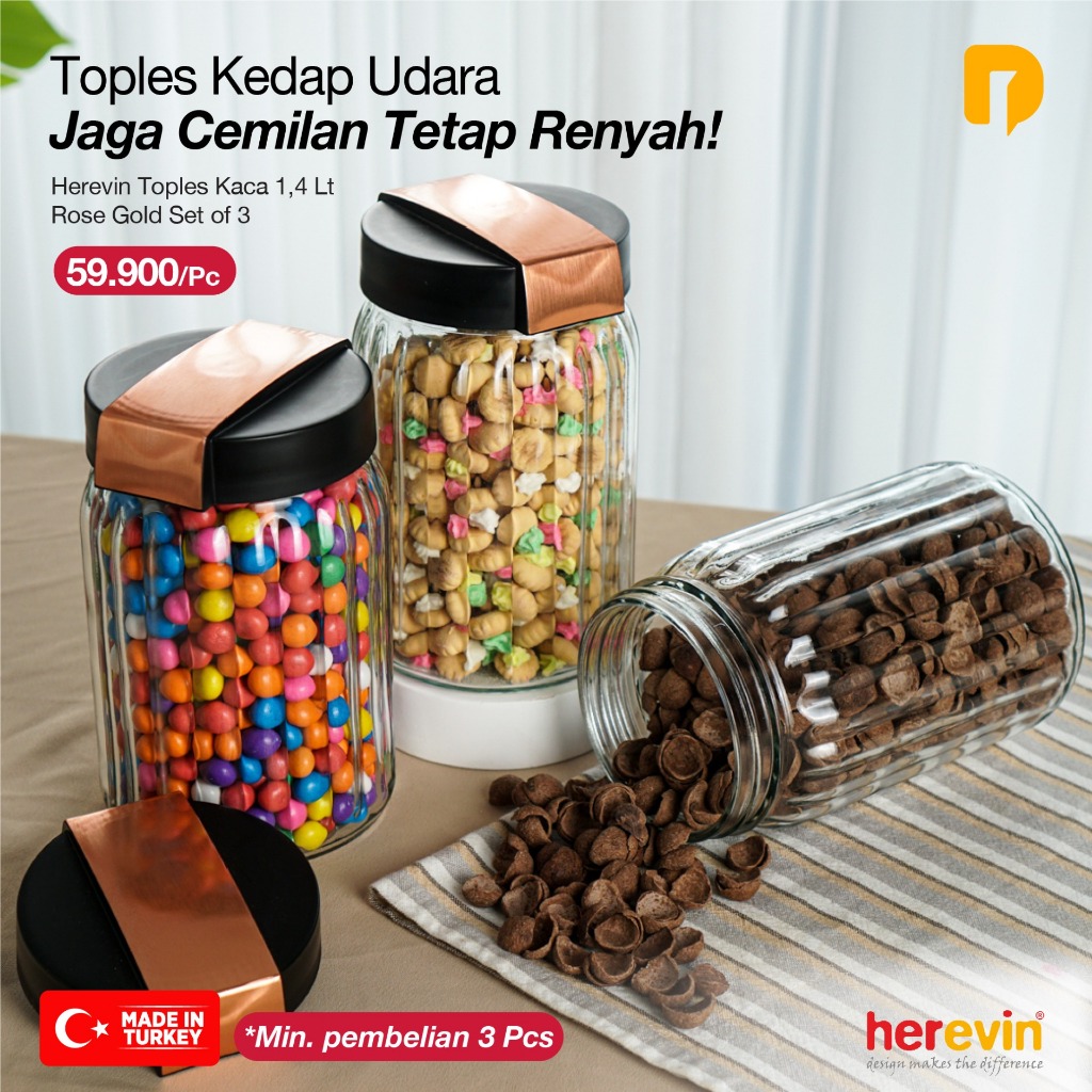 Ecer Herevin Toples 1,4 Lt Rose Gold