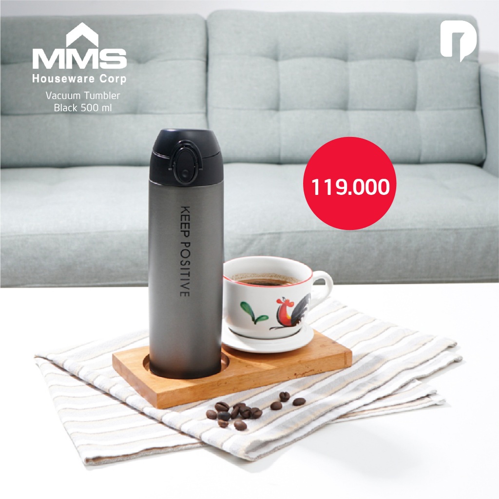 Tumbler Vakum Hitam 500 ML
