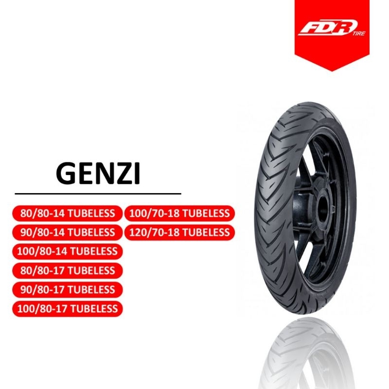 BAN LUAR FDR GENZI TUBELESS RING 17 DAN RING 14