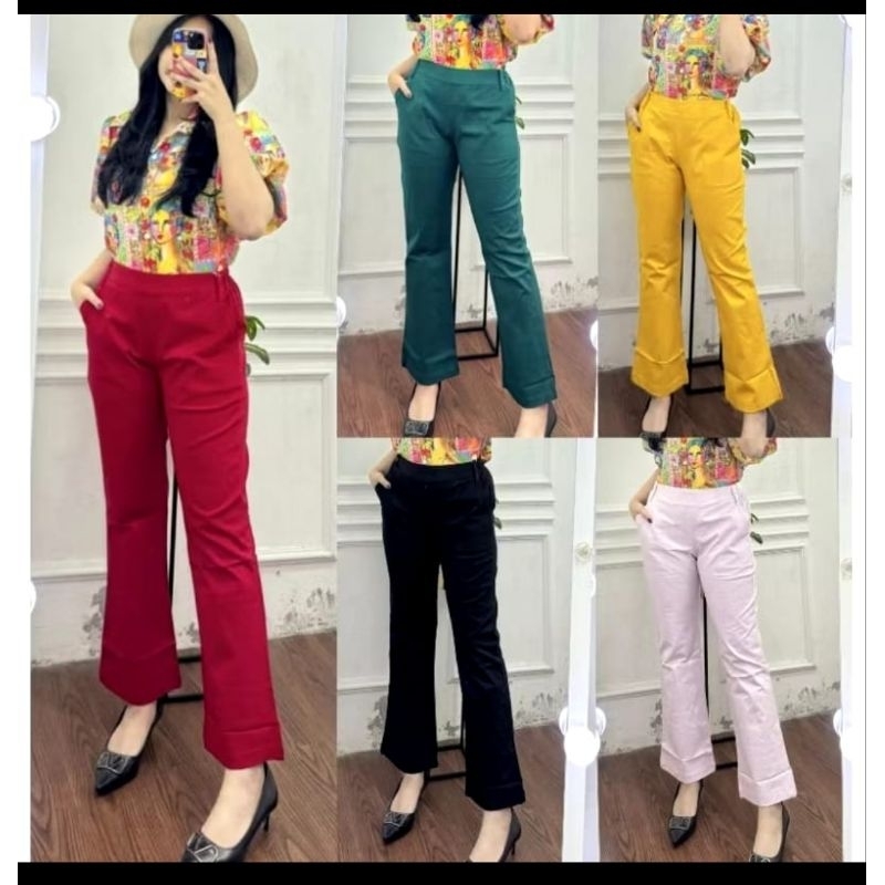 celana fauzira bahan katun Zara street