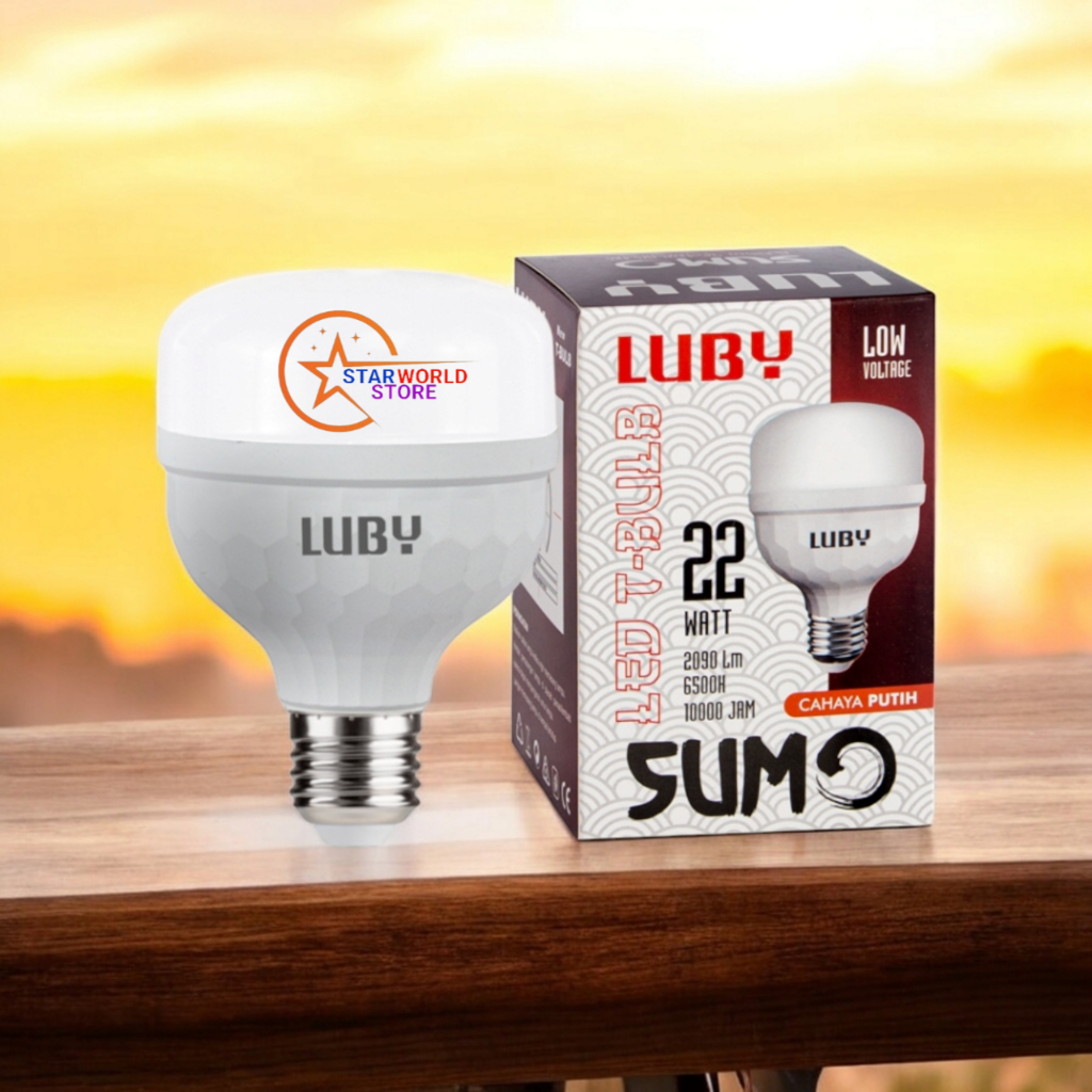 LUBY Lampu Bohlam LED T-Bulb SUMO 22 Watt / Lampu LED T-Bulb Luby Sumo 22W - Cahaya Putih
