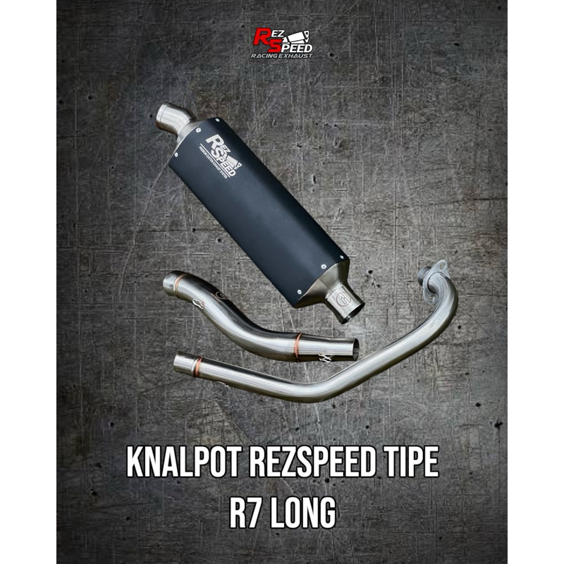 Knalpot Rez Speed Tipe R7 Long CB CBR 150r Vixion R15 V4 V3 V2 MT15 XSR Byson Ninja