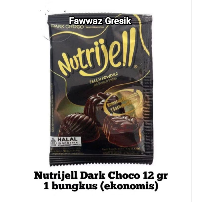 

Nutrijel Dark Choco Kecil (Baru) 12gr Sachet