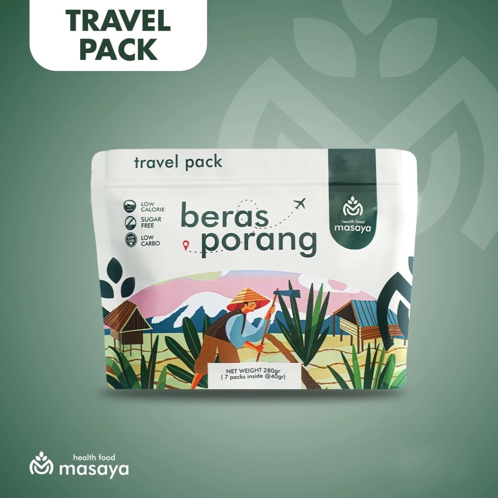 

Masaya Beras Porang Travel Pack 280gr | Instan Konjac Rice - Mudah & Praktis