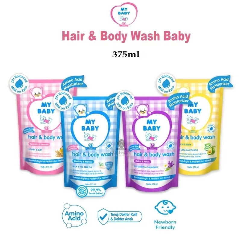 My Baby Sabun Mandi Bayi Refill 375ml