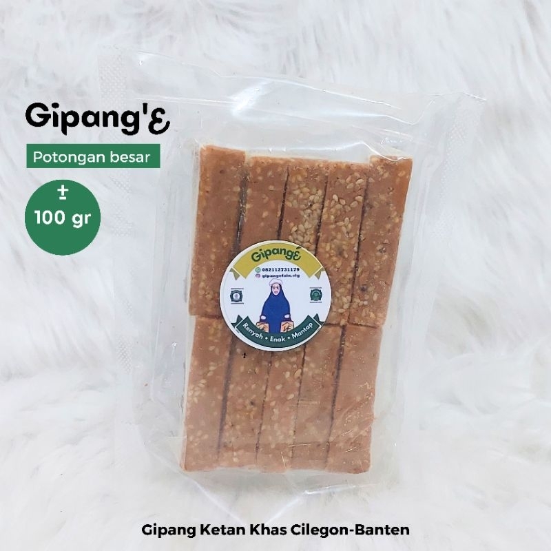 

Poci 100 gr - Gipang Ketan Wijen Tebal Gipang'E Khas Cilegon Banten