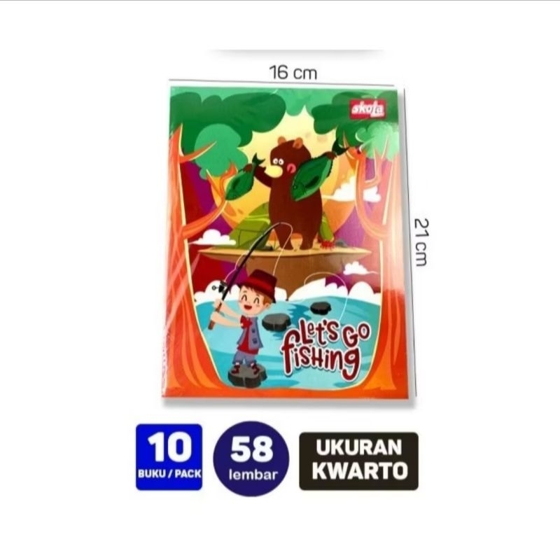 

BUKU TULIS SKOLA 58 LEMBAR (1 Pack)