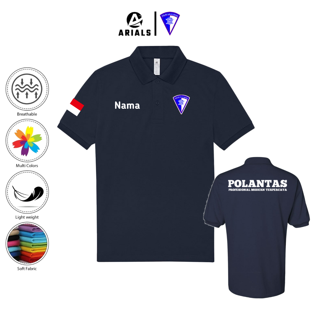 Arials Polo shirt Baju Kaos Kerah POLANTAS POLRI Republik Indonesia