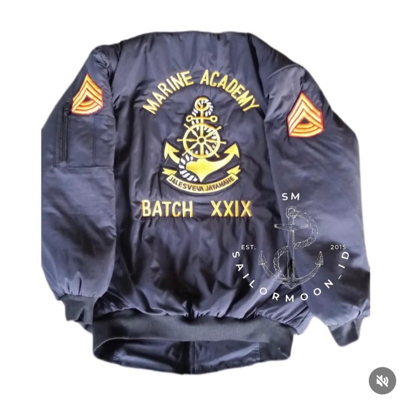 JAKET TARUNA PELAYARAN CUSTOM JAKET BORDIR JANGKAR JAKET PELAUT JAKET JANGKAR JAKET TARUNA PELAUT JA