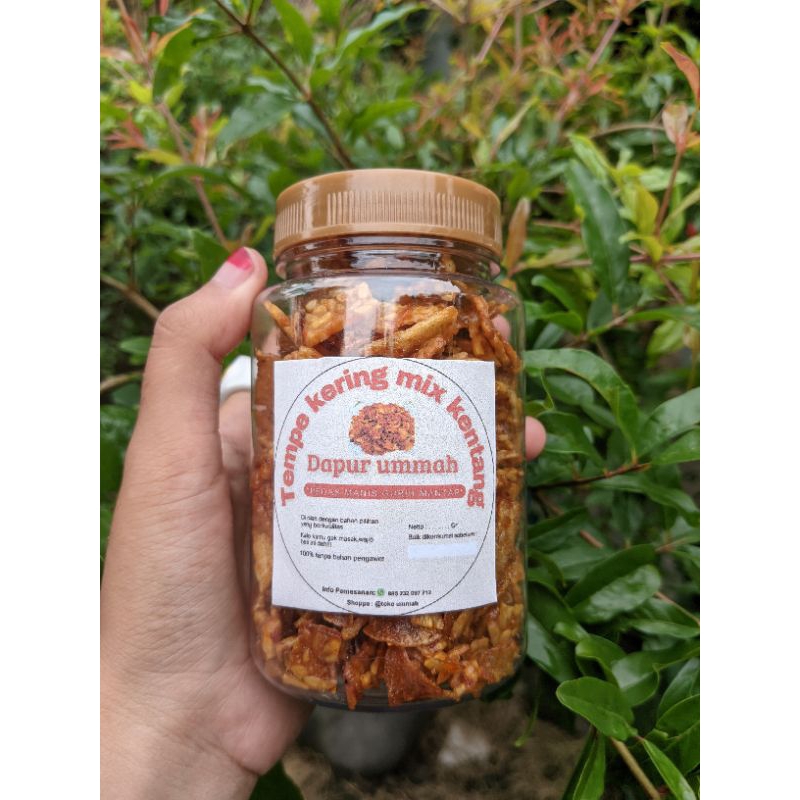 

KERINGAN TEMPE MIX KENTANG 300ml (PRODUK UMAH)