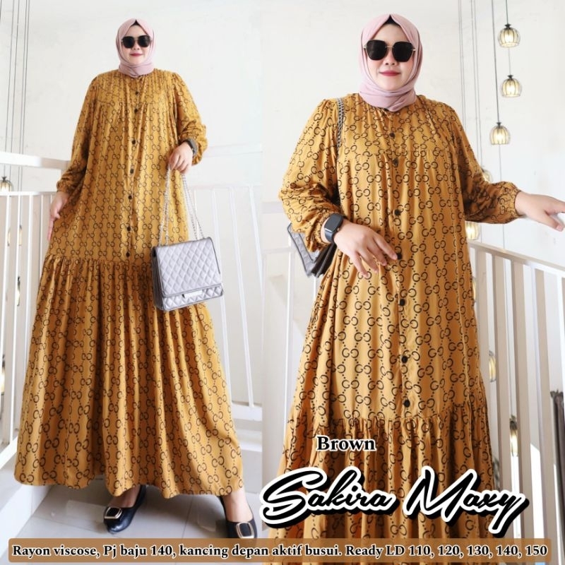 MAXY DRESS JUMBO kode Sakira Jisa Jessica Dinara LD 110 120 130 140 150 PB 140 GAMIS BIG SIZE XL XXL