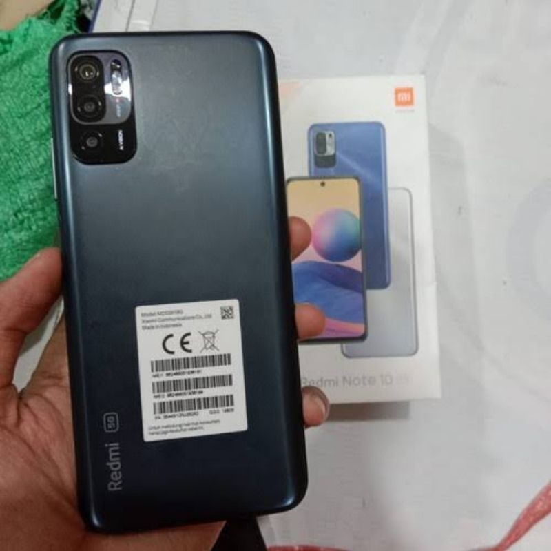 Xiaomi Redmi Note 10 5G 8/128 lengkap no minus hp seken original segel garansi