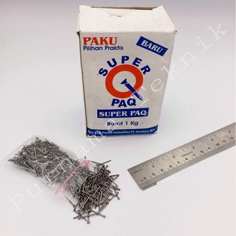 Paku Triplek 5/8 Inc Paku Jarum 5/8" - Ecer 1 Ons