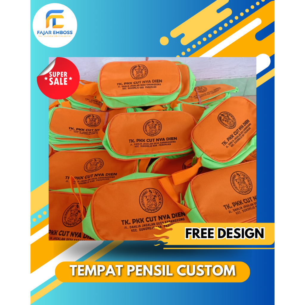 

TEMPAT PENSIL SEKOLAH (CUSTOM) BAHAN BAGUS