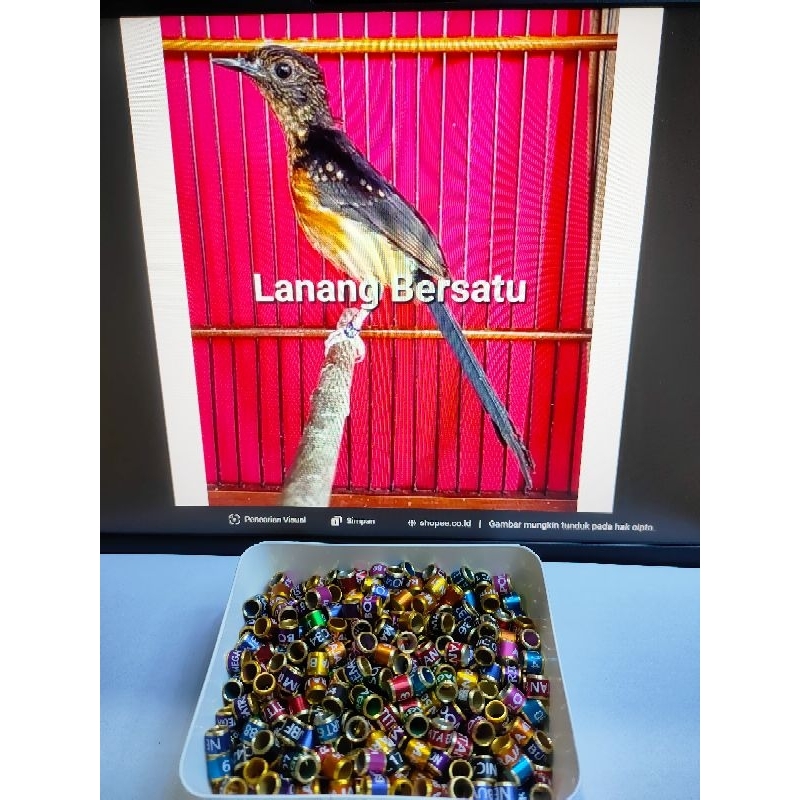 10 butir 4,5 mm ring murai trotol sudah ada nama