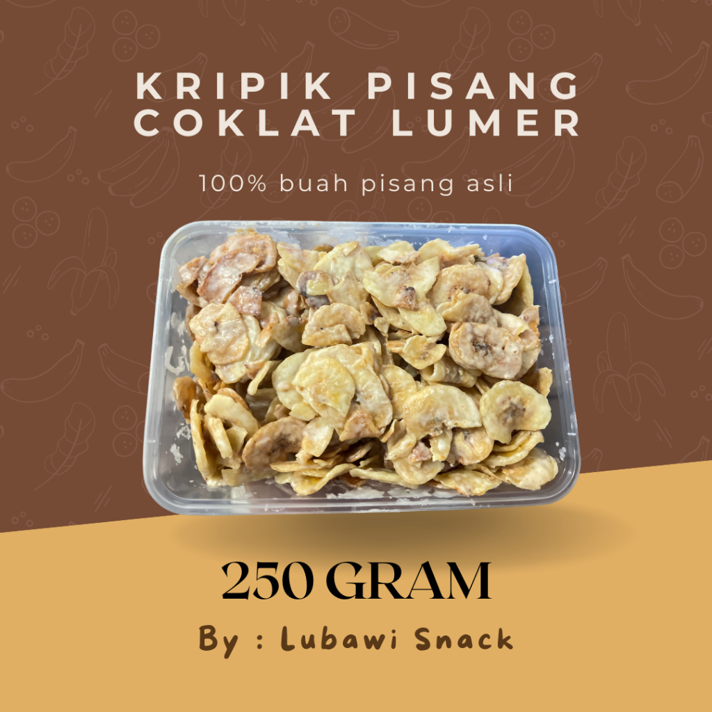 

KERIPIK PISANG COKELAT LUMER 250 GRAM | KERIPIK MAKANAN