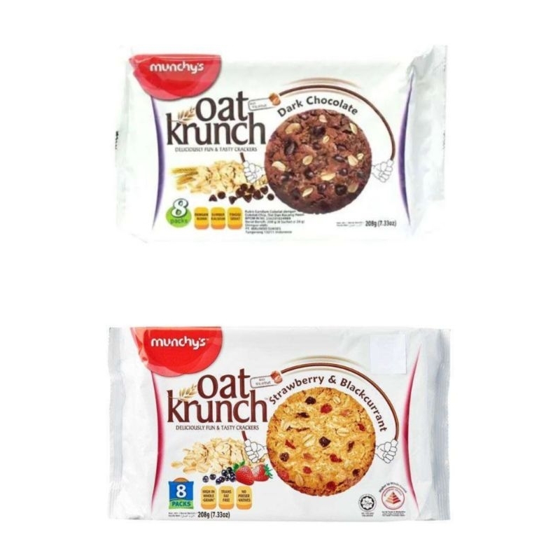 

Oat Krunch Munchy's 208 gram Chocolate Strawberry Blackcurrant