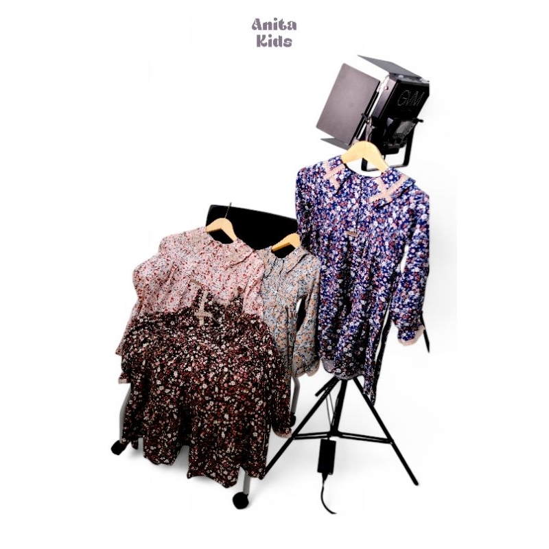 Baju Tunik Anak Perempuan Motif Bunga – Tunik Anak Floria Model Kekinian