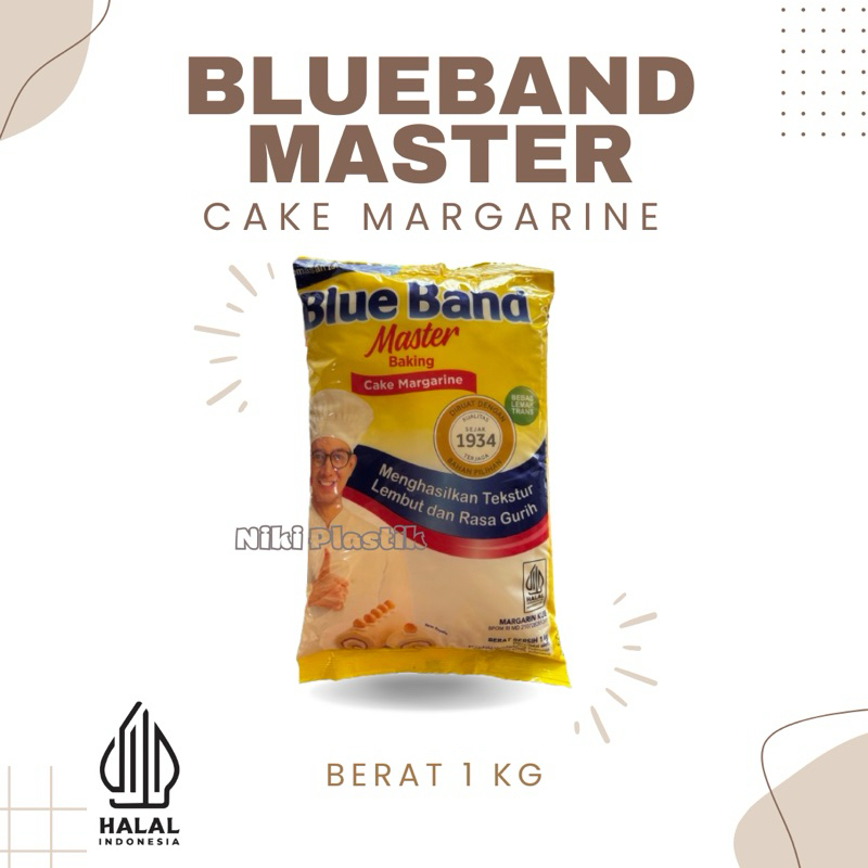 

Blue Band Master Baking Cake Margarine 1 Kg / 1000gram | Mentega Margarine Blueband