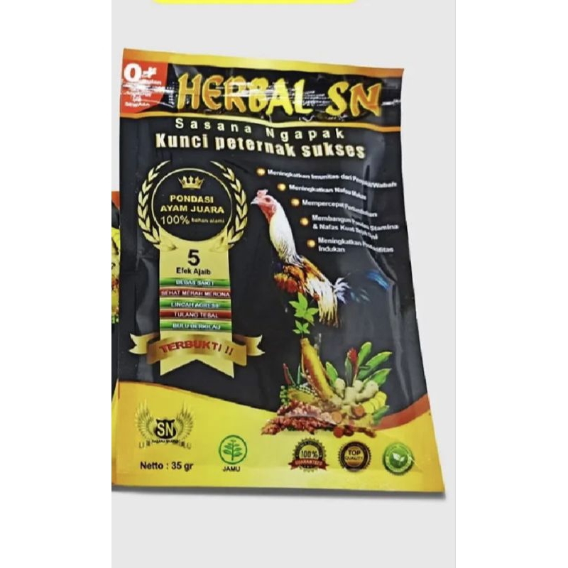Herbal SN kunci peternak sukses jamu herbal untuk ayam unggas dewasa/anakan