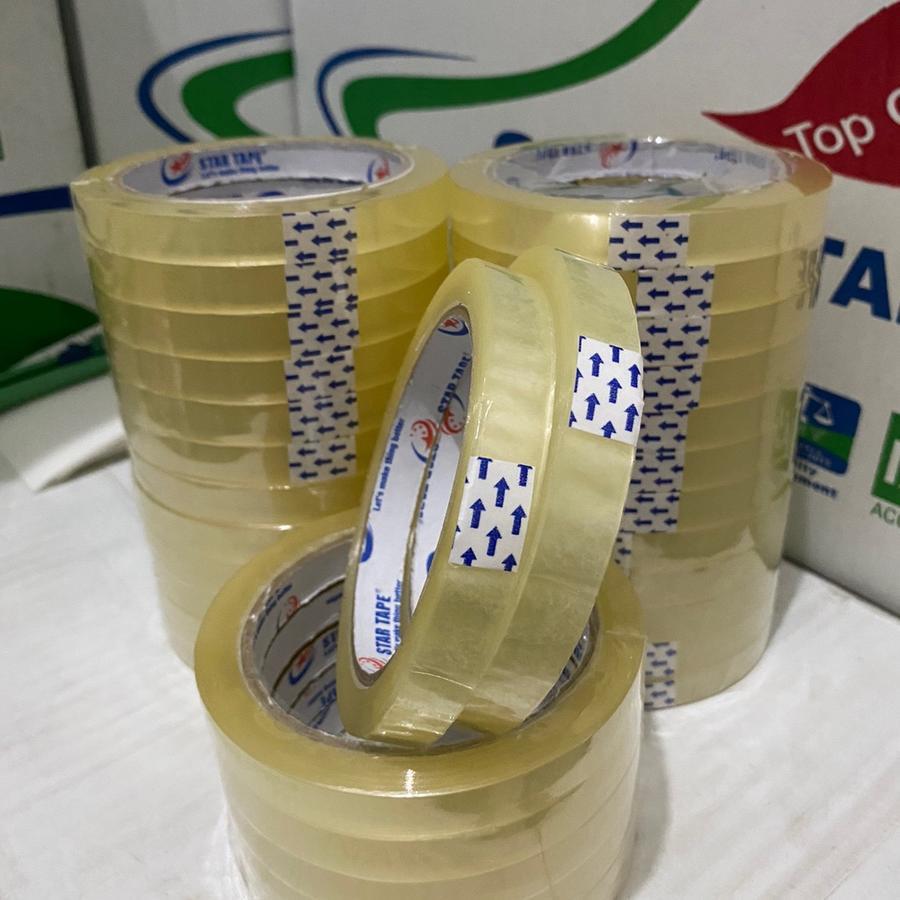 

ISOLASI TOPLES 12mm x 72 yard/ ISOLASI NASTAR / ISOLASI KUE / CAN SEALING TAPE