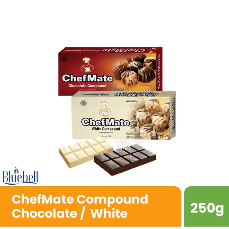 

Chefmate Chocolate Compound 250g Varian Coklat Hitam dan Coklat Putih