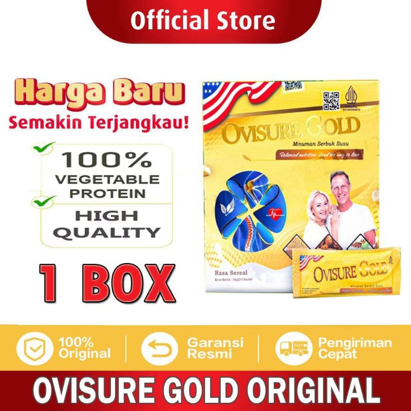 

Ovisure Gold Original Susu Tulang Sendi Osteoporosis dan Saraf Kejepit 100% Asli Resmi BPOM