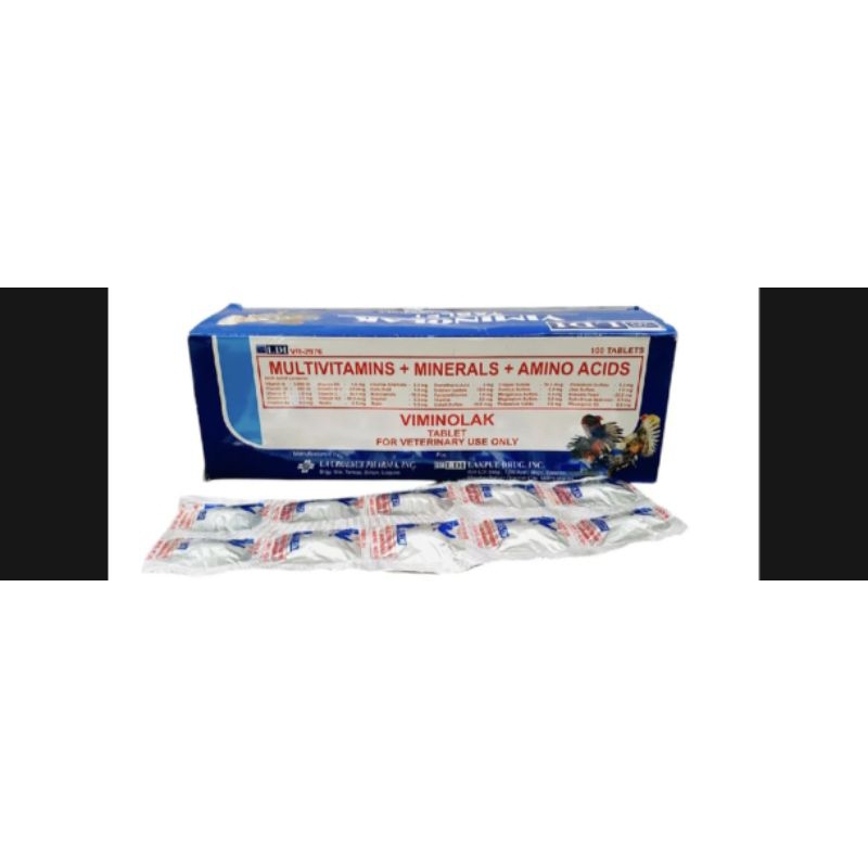 Viminolak Vitamin Penguat sayap otot kaki obat stamina ayam laga