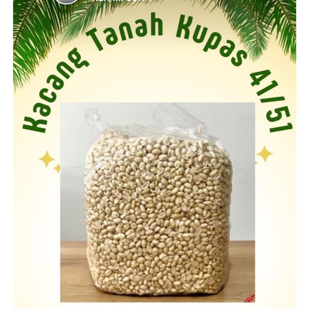

Kacang Tanah Kupas Ukuran 41/51