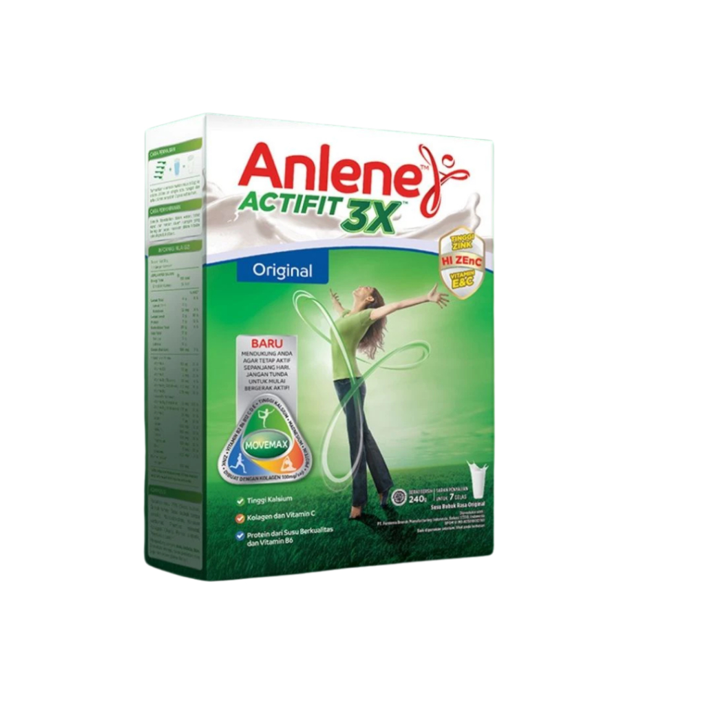 

Anlene Actifit 3X Susu Orang Tua Rasa Original 230gram - Susu dengan kalsium tinggi untuk Tulang, Sendi dan Otot