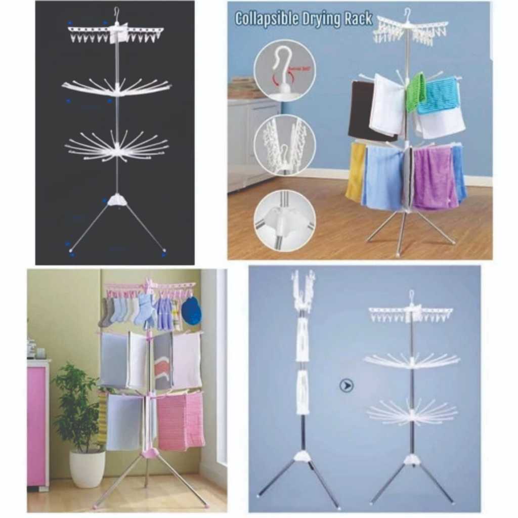 Rak Jemuran Baju Bayi Rak Jemuran Handuk Menara Bayi Kaos Kaki Kain Gantung Berdiri