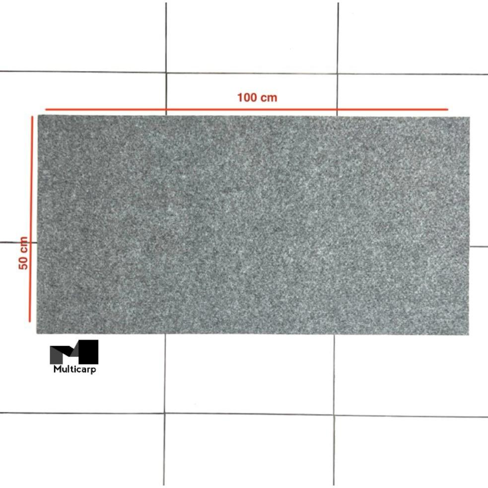 Karpet Geotextile Ukuran 50x100CM Abu Muda Nonwoven Karpet Multifungsi Karpet Pameran Karpet Konten