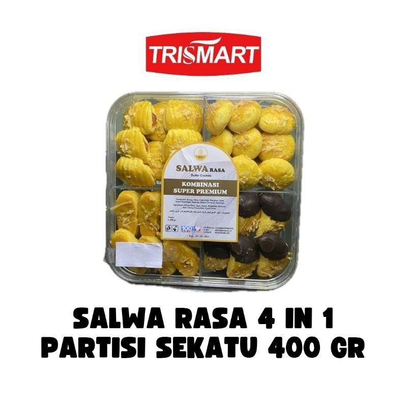 

SALWA RASA PARTISI SEKATU 4 IN 1 400 GR | KUE KERING LEBARAN IDUL FITRI