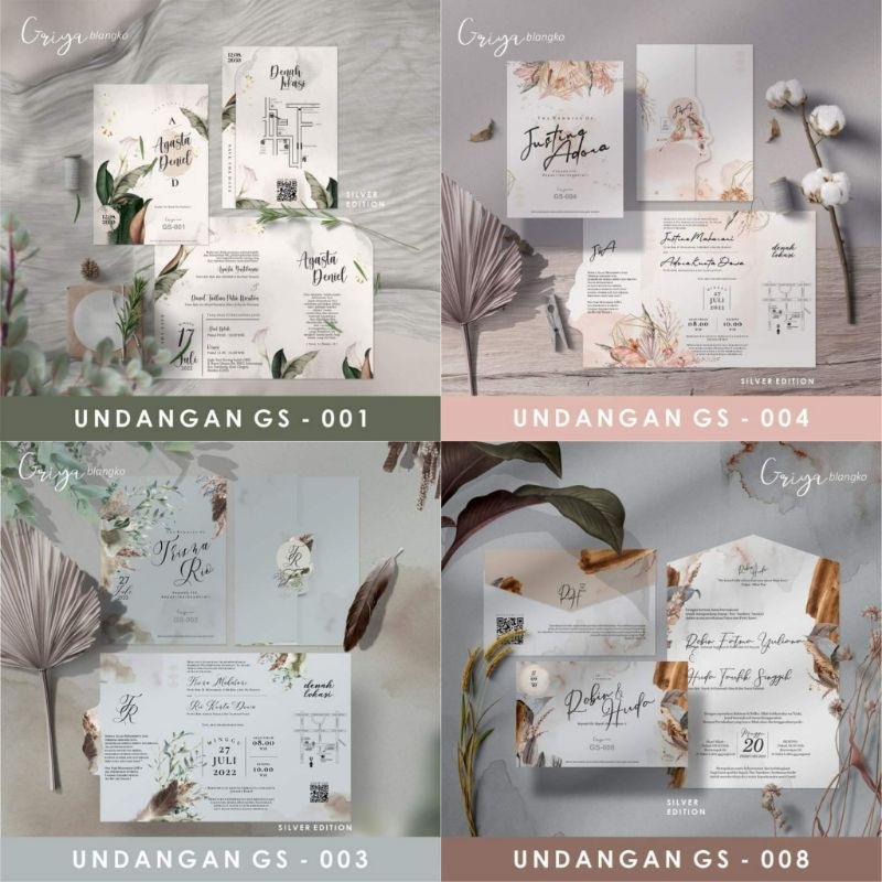 Undangan Pernikahan Aesthetic Keninian Custom | GS 000 - GS 007