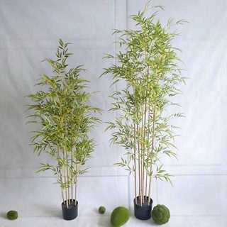Pohon Bambu Artificial 170cm pohon hiasan bunga dekorasi pohon pojok batang daun bambu plastik