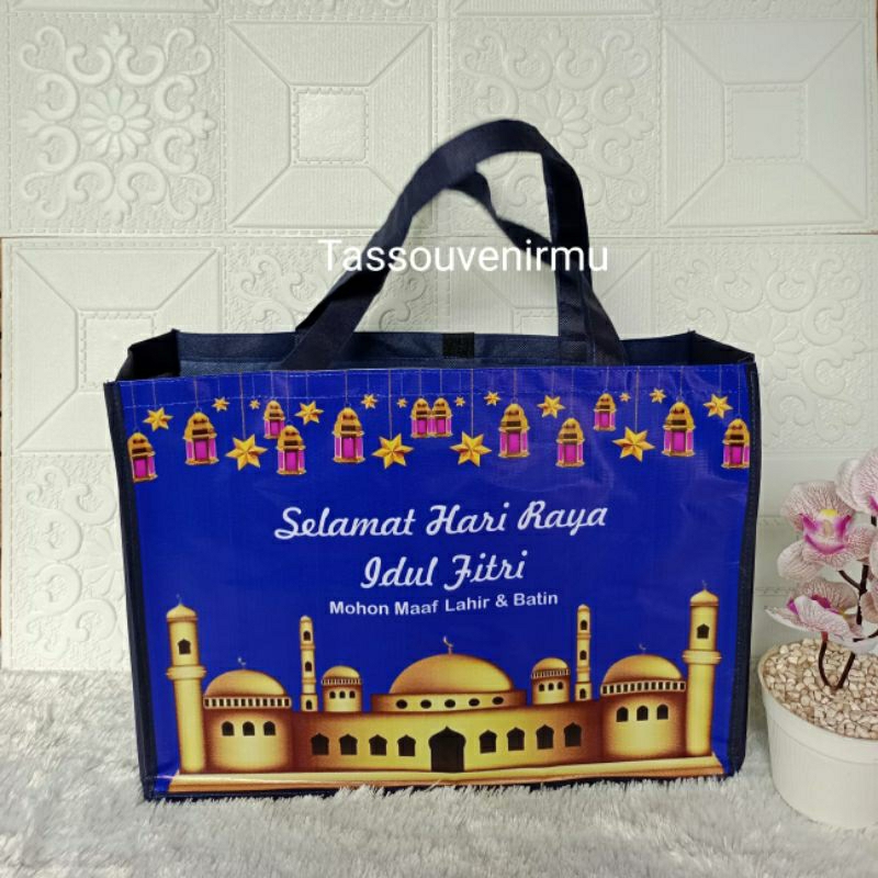 

Tas Idul Fitri Bisa TAMBAH NAMA Bingkisan Hampers Muat Sembako