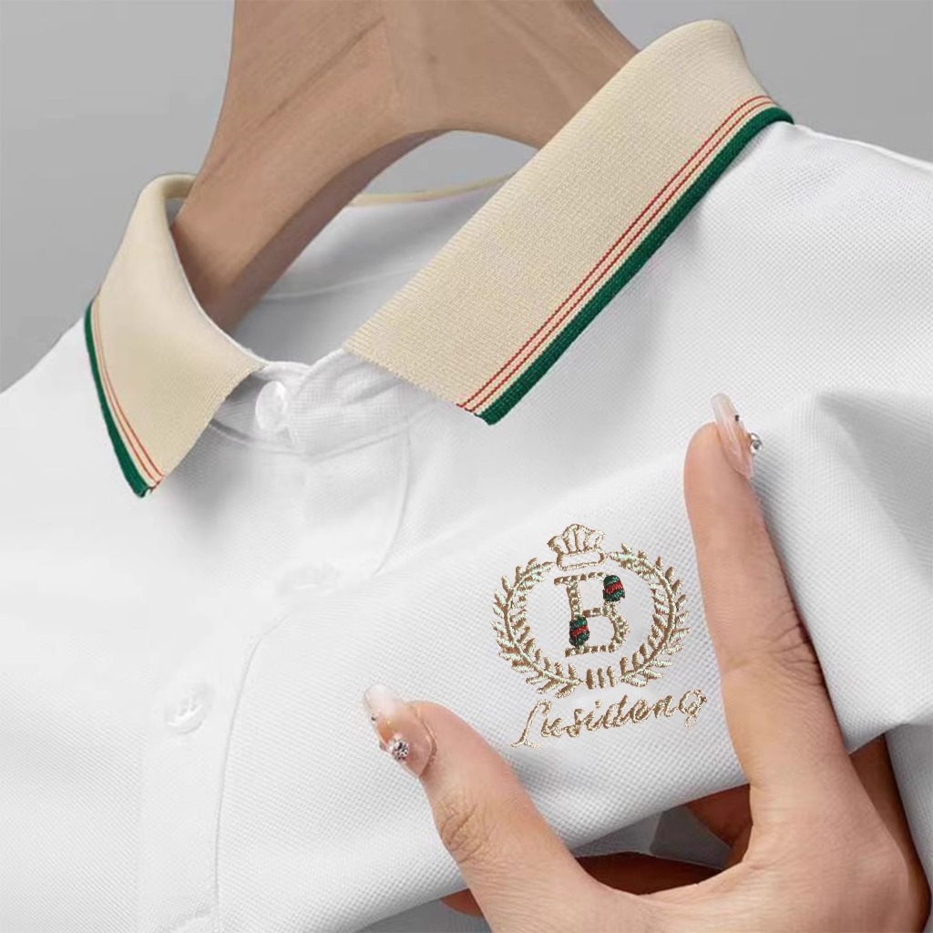 polo shirt pria kaos distro polo putih casual bordir Lengan pendek kaos pria dewasa kaos polo pria p