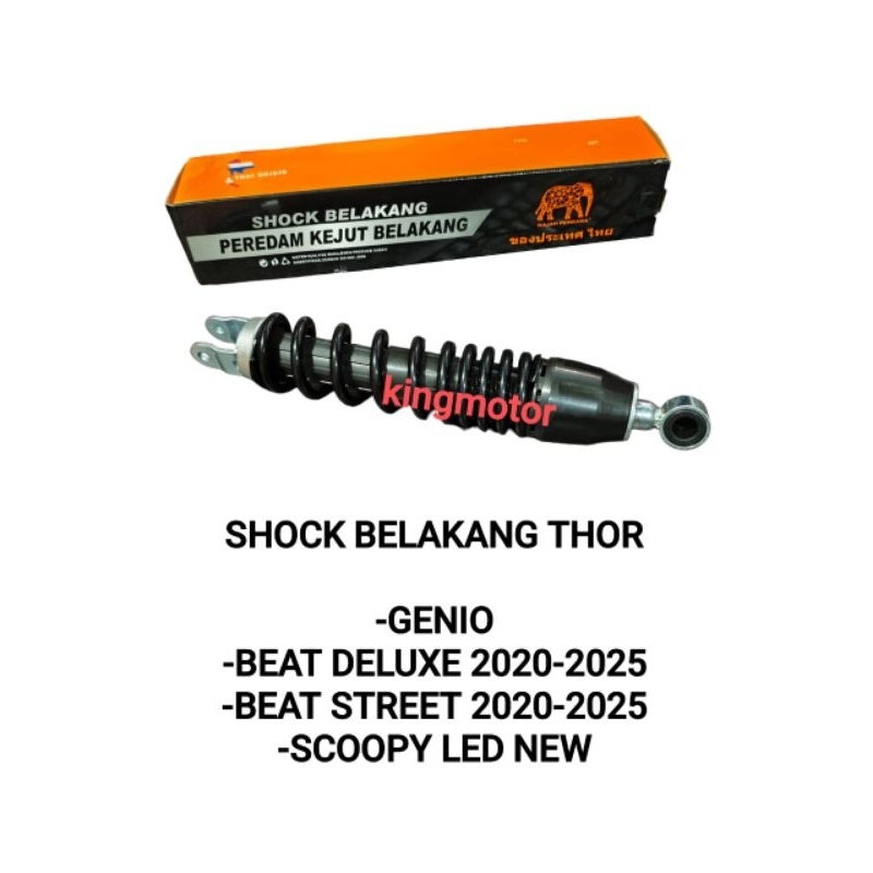 SHOCK BELAKANG THAI ORI GENIO BEAT DELUXE BEAT STREET SCOOPY LED NEW 2020-2025 KUALITAS BAGUS