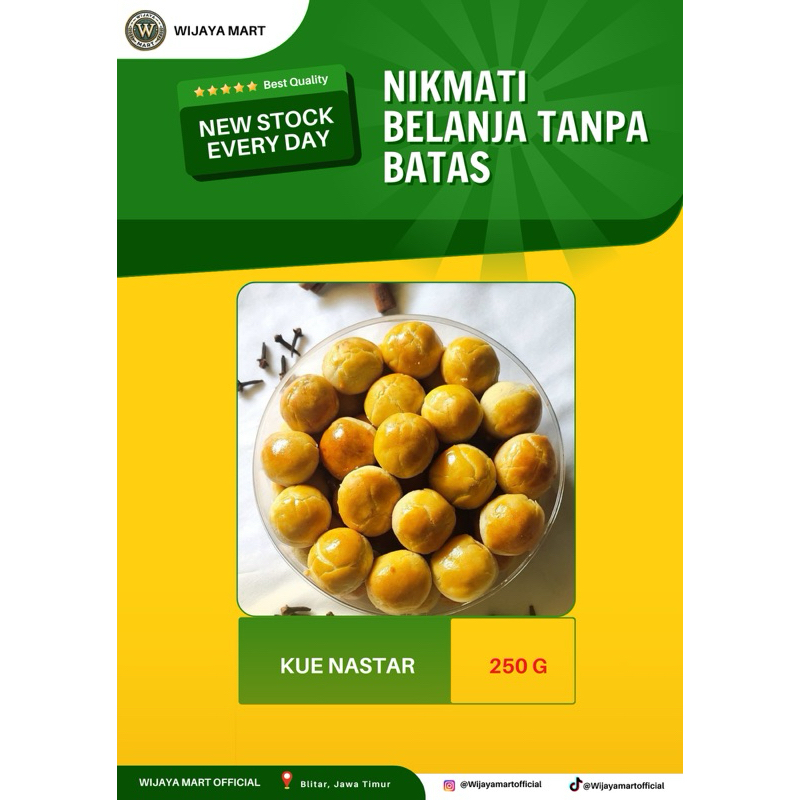 

KUE NASTAR / 250 GRAM (KUE LEBARAN)