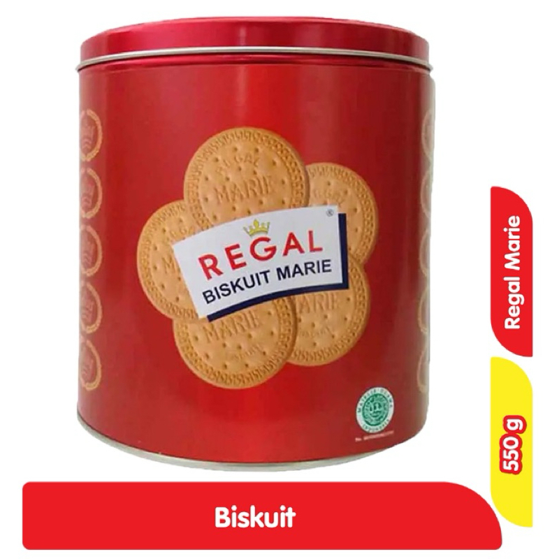 

[READY STOCK] REGAL BISKUIT MARIE 550 gram JAJANAN LEBARAN KALENG